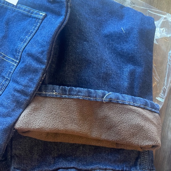 NWT men's Wrangler fleece lined jeans 36x34 - Picture 3 of 6
